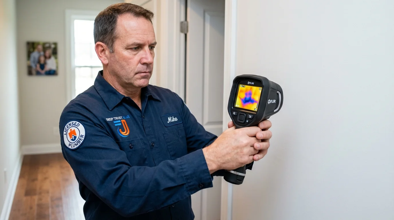 Thermal imaging leak detection by Johns Plumbing LLC in Aragon